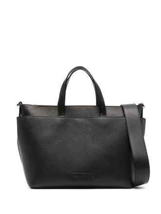 Fabiana Filippi grained-texture leather tote bag - Black