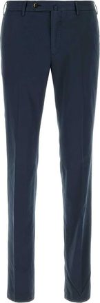 Pantaloni Torino Navy Blue Stretch Cotton Blend Silkochino Pant