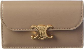 Celine Celine Triomphe Long Leather Card Holder