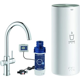 GROHE Red Duo Grifo Mezclador Y Caldera Tama&ntilde;o L, Ca&ntilde;o C
