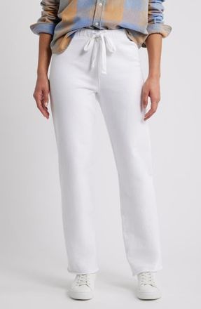 Frank & Eileen Catherine Cotton Sweatpants in White at Nordstrom, Size X-Large