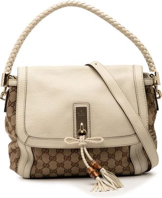 Gucci Pre-owned Gucci GG Canvas Bella Flap Satchel Ladies 282301 001998
