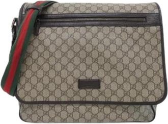 Gucci Pre-owned GG Plus Shoulder Bag - unisex - Vintage Schoudertas - Beige - ONE Size - Vintage
