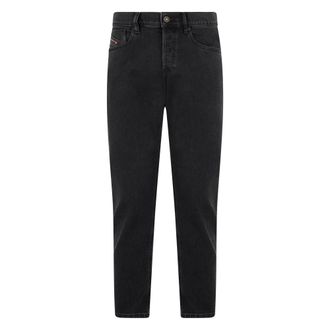 Diesel Slim-fit Jeans, male, Black, Size: W36 Slim Fit Jeans in Durable Denim