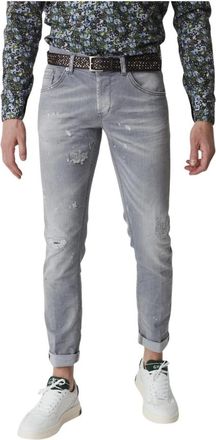 Dondup Ritchie Jeans voor Mannen - Heren - Slim Fit Jeans - Grijs - W38 - Jeans