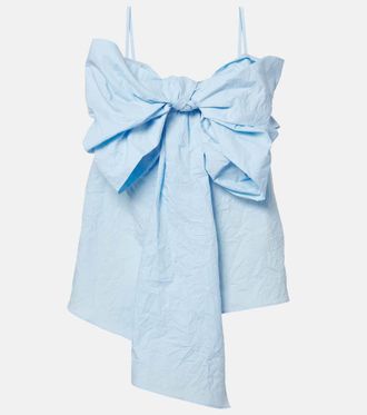 Acne Studios Top de algod&oacute;n con lazo