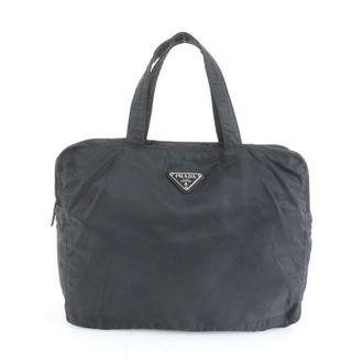 Prada Black Nylon Tote Bag (Pre-Owned)