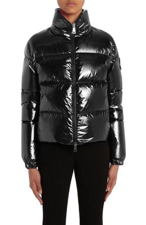Moncler Meuse Laminated Nylon Down Jacket in Black at Nordstrom, Size 2