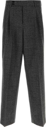 Dolce & Gabbana Mens Two-tone Wool Pant - Grey - Size EU 50 (Mens)