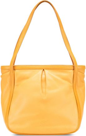 Loewe Pre-owned Womens Font Tote Leather Bag - Orange - One Size