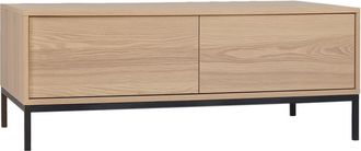 Klast Mesa de centro elevable efecto madera natural 120x40 cm
