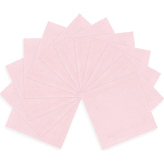 Solino Home Linen Cocktail Napkins Set of 12, 6 x 6 Inch for Dining Table, Holiday and Everyday Table Decor - Sonoma in Soft Pink at Nordstrom, Size