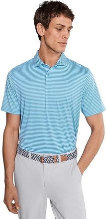 Puma BRRR Stripe Golf Polo Mens T Shirt Team Light Blue/White Glow : 2XL, Elastane/Polyester