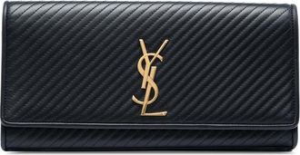 Saint Laurent Pre-owned Saint Laurent Matelasse Diagonal Calfskin Monogram Cassandre Clutch Ladies TPR9TWY9IRWIFMKT