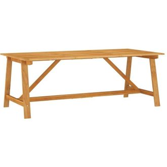 vidaXL Mesa De Comedor Para Jard&iacute;n 206x100x74cm Acacia Madera