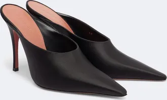 Amina Muaddi Felicia satin mules