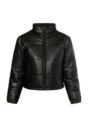 Faina Lederen jas Dames zwart