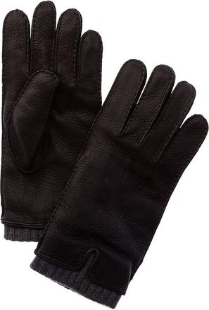 Vince Handsewn Leather & Cashmere Gloves