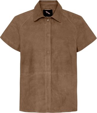 BTF-CPH Camicia in camoscio - - Blouses & Shirts - Donna - Marrone - XL