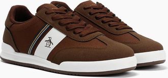 Original Penguin Mens Penguin Gaz Mens Chocolate Trainers - Brown - Size: 10