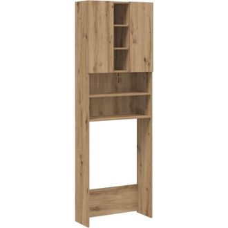 vidaXL Washing Machine Cabinet Artisan Oak 64x25.5x190 cm Vidaxl