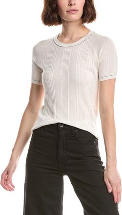 Rag & Bone Teresa Silk-Blend Rib Top