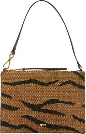 N&deg;21 Platte Clutch Tas - Dames - Schoudertassen - Veelkleurig - ONE Size - Katoen - Tassen