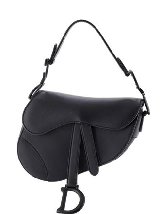 Dior Ultra Matte Saddle Handbag Leather Mini shoulder bag - women - Calf Leather - One Size - Black