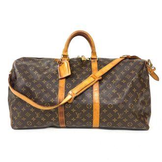 Louis Vuitton Brown Monogram Canvas Boston Bag (Pre-Owned)