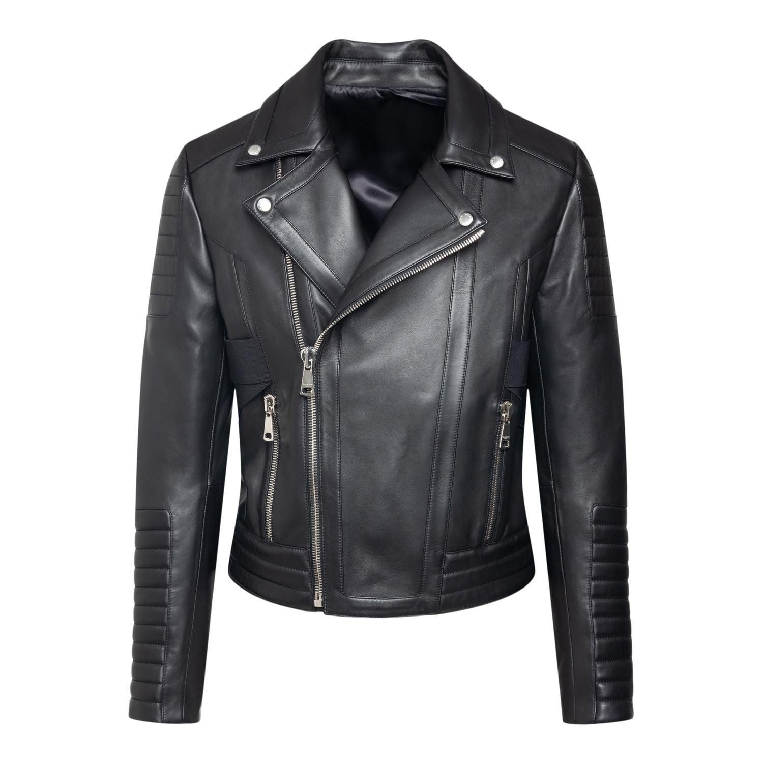 Men's Balmain Leather Jackets - up to −80% | Stylight
