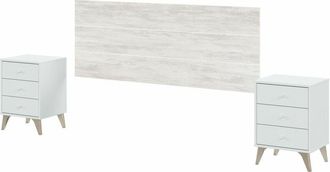 For&eacute;s Cabecero Sweet con 2 mesitas