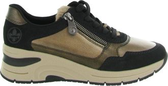 Rieker Stijlvolle Schoenen D1T71 - Dames - Sneakers - Zwart - 39 EU - Schoenen