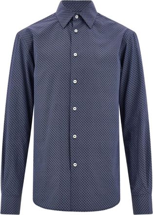 Ferragamo Camicia con monogramma - Blu