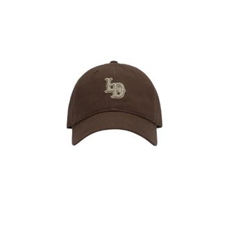 Les Deux LD Logo Dad Cap - Heren - Petten - Bruin - ONE Size - Katoen - Accessoires