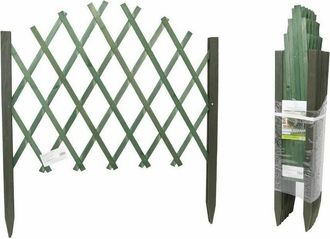 Trade Shop Trade Shop - Traliccio In Legno Rete Estensibile Verde Rampicanti Staccionata 117x65cm 219840