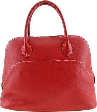 Hermès Bolide Red Leather Handbag (Pre-Owned)