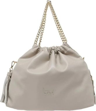 Byblos Tassen, Dames, Beige, ONE Size, Leer, Emerald Bag