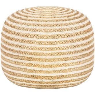 vidaXL Pouf Lavorato a Mano 45x30 cm in Juta - Vidaxl