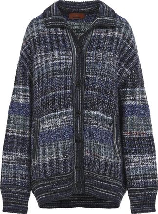 Missoni Caperdoni Maxi Cardigan - Dames - Vesten - Grijs - M - Truien & Vesten