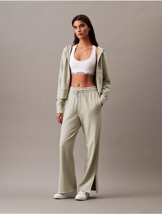 Calvin Klein Womens French Terry Sweatpants - Neutral - XS