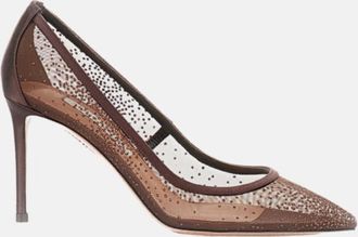 Aquazzura Brown Slip-on Pumps