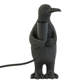 Light & Living L&aacute;mpara De Mesa - Penguin - Negro - Pl&aacute;stico - - Light&living