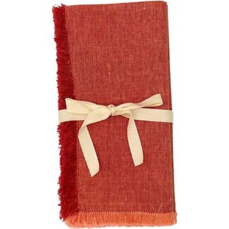 Be Home Lilia Napkins - Set of 4 in Cherry at Nordstrom