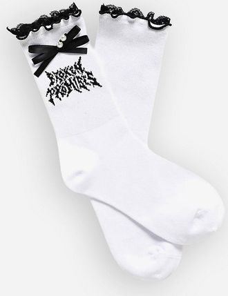 Broken Promises Spite Lettuce Edge Sokken wit