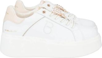Tosca Blu Butterfly Platform Sneakers - Dames - Sneakers - Wit - 40 EU - Schoenen