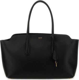 Tom Ford Black Calf Leather Shoulder Bag