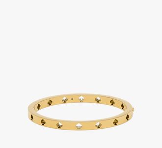 Kate Spade New York Womens Cut To The Chase Spade Bracelet in Yellow