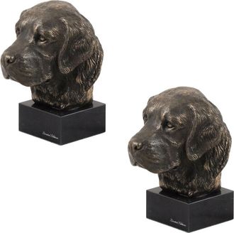 OEM Golden Retriever: Estatuilla De Perro, Busto Sobre Base De Piedra, Escultura, Trofeo Para La Exposici&oacute;n De Perros De Art-dog