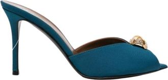 Giuseppe Zanotti Schoenen, Dames, Blauw, 37 EU, Cobalto Peep-Toe Stiletto Mule