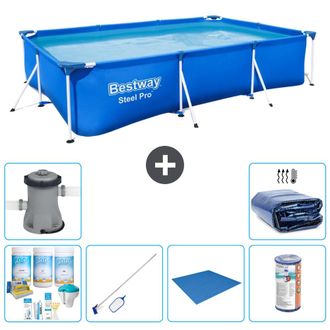 Bestway Piscina Bestway Steel Pro Rectangular - 300x201x66 Cm - 7-piezas S22253
